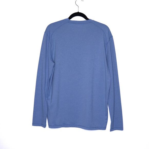 JOHNNIE-O Course Prep-Formance Long Sleeve T-Shirt Blue Active Casual Men's L - Picture 2 of 11